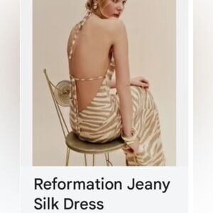 Reformation Jeany silk long dress.